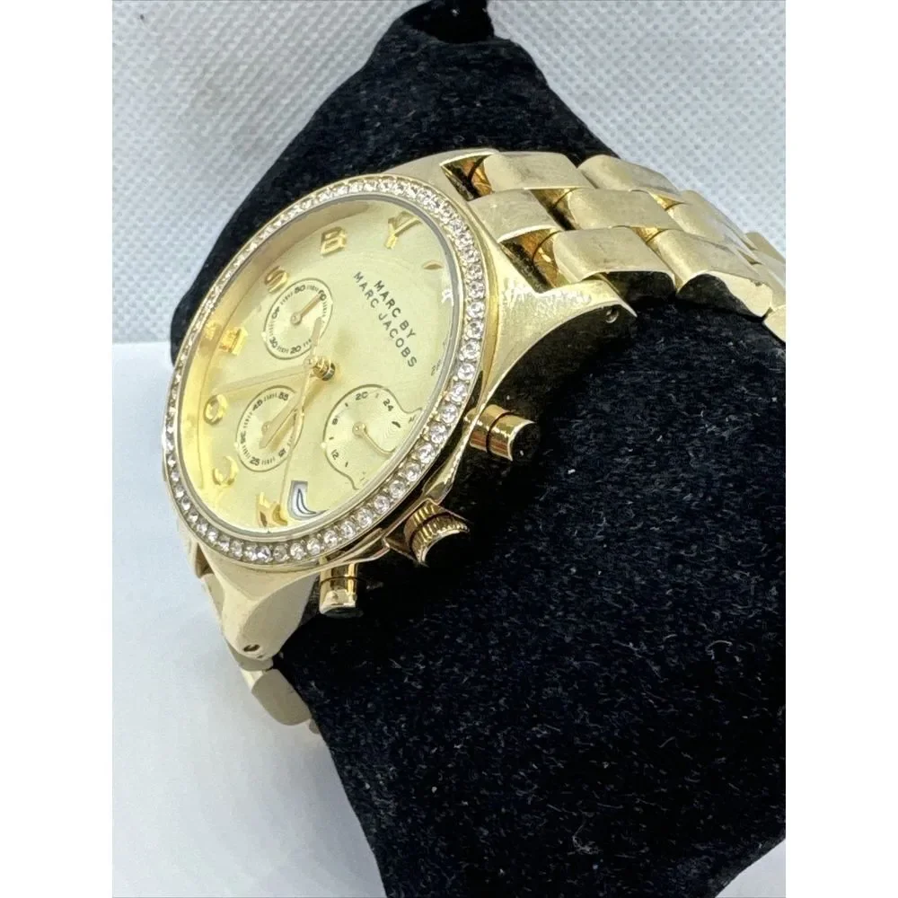 Marc Jacobs MBM3105 Women's Gold Stainless Steel Analog Dial Quartz Watch JNA734